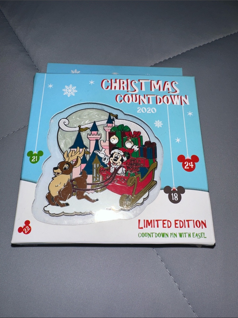 Official Disney Christmas Countdown 2020 Pin – limited edition 1 of only 4000.